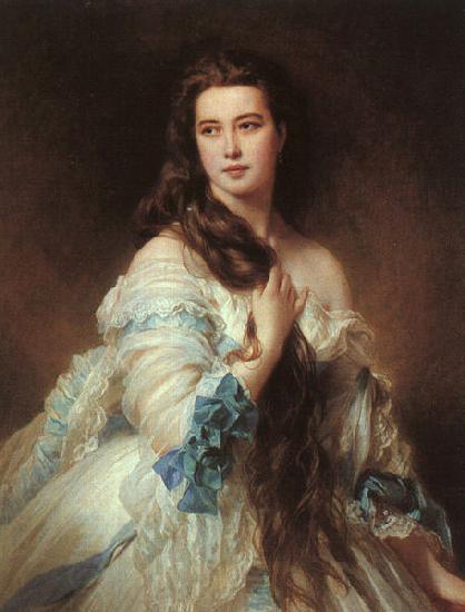 Franz Xaver Winterhalter Portrait of Madame Barbe de Rimsky-Korsakov China oil painting art